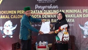 Dapat 1.505 Dukungan Haryono Daftar DPD RI di KPU Persiapan Papua Barat Daya