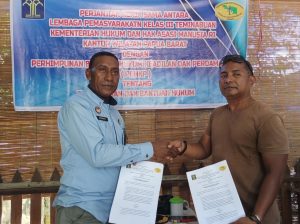 Permudah Layanan dan Batuan Hukum, PBHKP MoU dengan Lapas Klas III Teminabuan