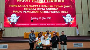 Jumlah DPT Kota Sorong Sebanyak 205.507