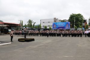 Polresta Sorong Kota Gelar Apel Pasukan Dalam Rangka Operasi Zebra Mansinam 2023