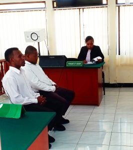 Terdakwa Yakob Rumabar dan Daud Sadrafle Dituntut 7 Tahun Penjara