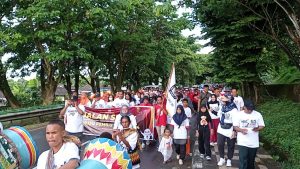 KPU PBD Jalan Santai Bareng Caleg DPD RI dan Pimpinan Partai Politik