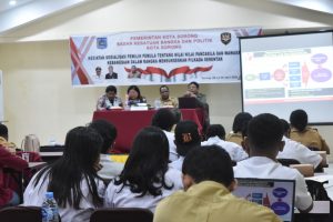 Kesbangpol Kota Sorong Sosialisasi Pemilih Pemula