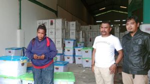 Persiapan PHPU, KPU Kota Sorong Buka Kotak Surat Suara