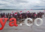 Peringatan HUT RI ke-79 di Negeri Lumpur Dimeriahkan Manuver Perahu Lesung