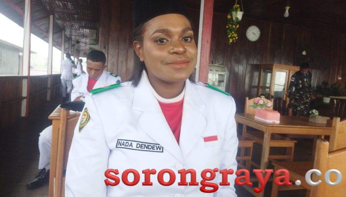 Nada Dandew Sukses Wujudkan Impiannya Membawa Baki Bendera Merah Putih