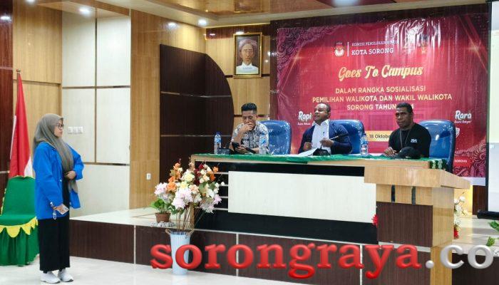 Goes To Campus, KPU Kota Sorong Sosialisasi Pilkada di UNAMIN
