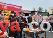 Musnahkan 6,5 Kg Ganja, Bukti Polresta Sorong Kota Perangi Narkoba