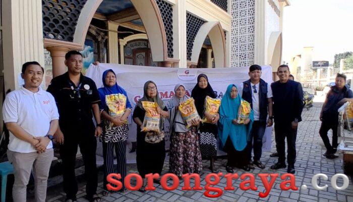PT Gazi Mara Bersama Laode Samsir Bagi 1 Ton Beras