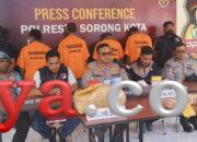 Polresta Sorong Kota Berhasil Amankan Penyelundupan Narkotika Jenis Ganja