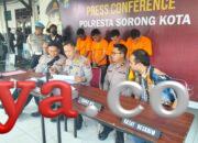 Polresta Sorong Kota Tangkap 4 Tersangka Curanmor dan Begal