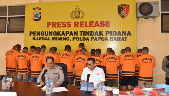 Polda Papua Barat Ungkap Dua Lokasi Aktivitas Tambang Ilegal