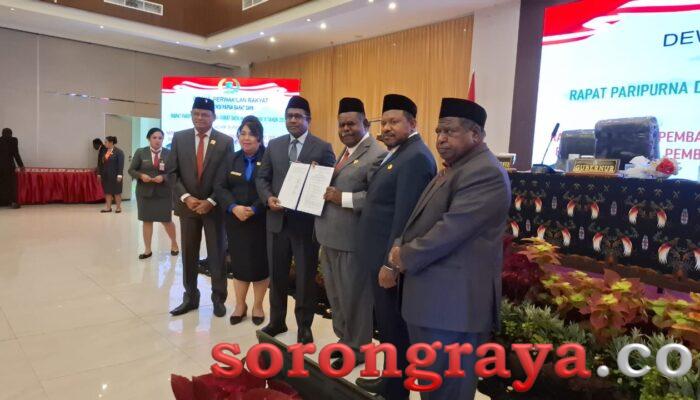 RPJPD dan RPJMD Papua Barat Daya Resmi Disahkan