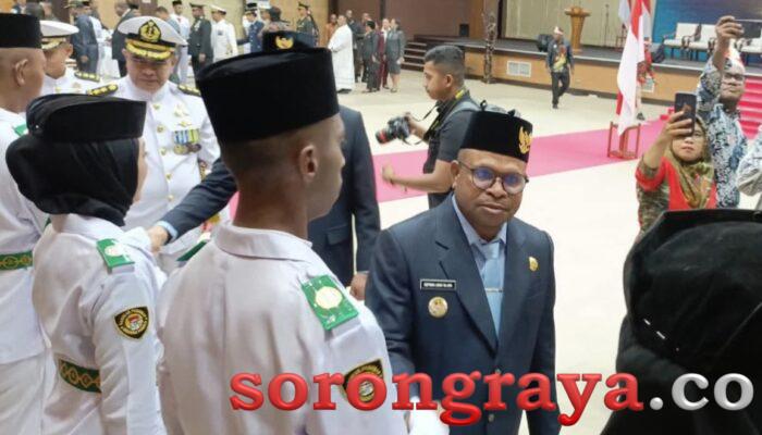 Wali Kota Sorong Kukuhkan 40 Anggota Paskibraka