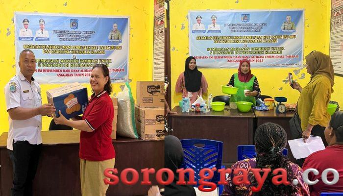 Realisasi DAU, Kelurahan Klasabi Gelar Pelatihan UMKM Hingga Bantu 5 Posyandu
