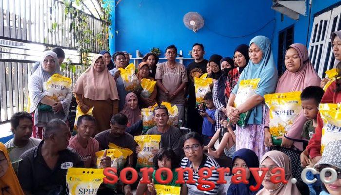 DPD LIN Papua Barat Daya Bagi Setengah Ton Beras Untuk Warga