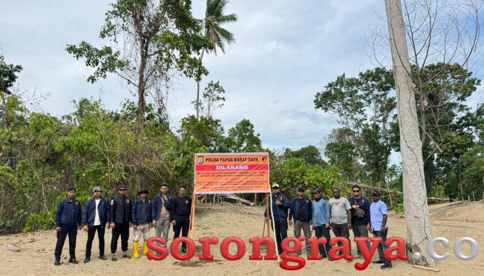 Dirkrimsus Polda PBD Tertibkan Aktivitas Tambang Emas Ilegal di Kabupaten Tambrauw