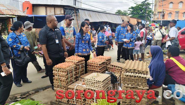 Pemkot Sorong Bersama BI Pantau Stok dan Harga Pangan Jelang HKBN