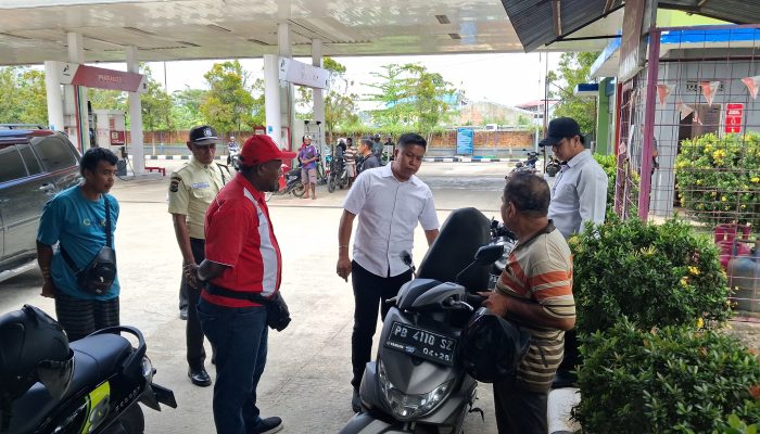 Satreskrim Polresta Sorong Kota Sidak SPBU, Amankan Motor Bertangki Modif