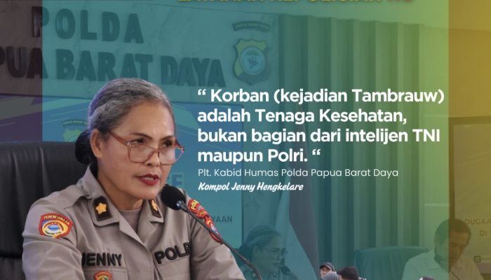 Kompol Jenny Tegaskan Korban Penyerangan di Tambrauw Bukan intelijen