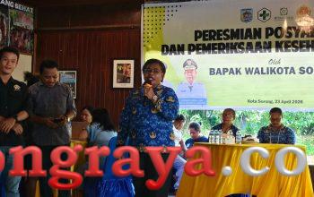 Kadis Kesehatan Kota Sorong Resmikan Posyandu di HBM