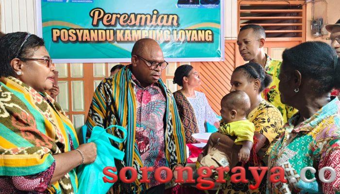 Wali Kota Sorong Resmikan Posyandu Kampung Loyang