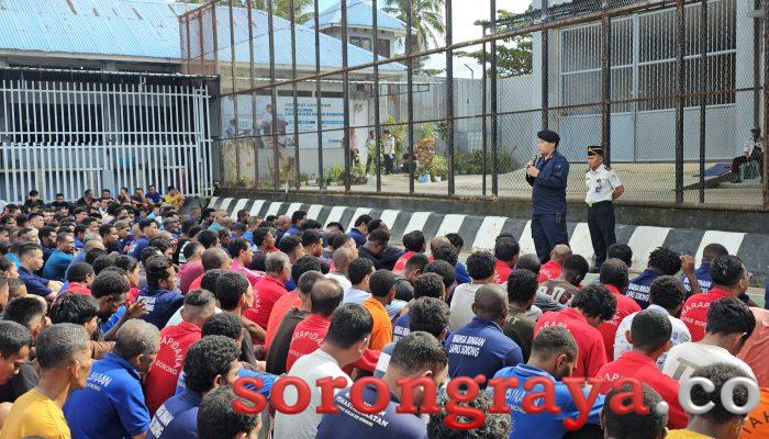 Ikrar Pemasyarakatan Bersih dari Narkoba, Lapas Sorong Gandeng APH