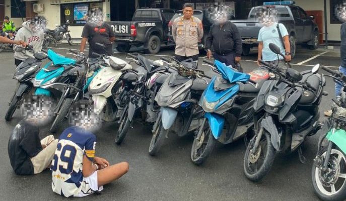Tim Mangewang Polresta Sorong Kota Ringkus Dua Pelaku Curanmor dan Curas