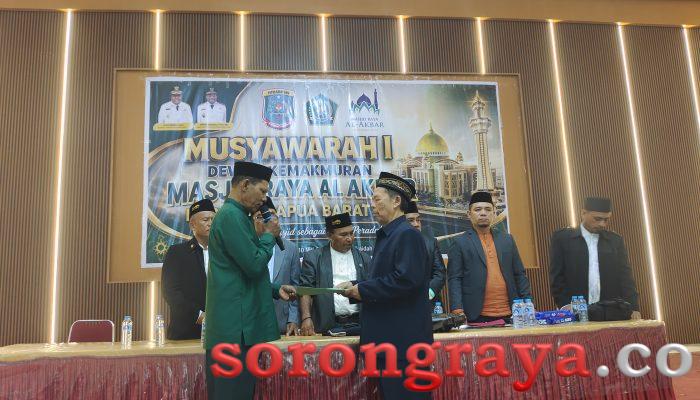 Abdul Mutalib Salim Terpilih Sebagai Ketua DKM Masjid Raya