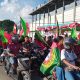 Ribuan Warga Sorong Meriahkan Konvoi Pawai Akbar Sambut Piala Dunia 2026