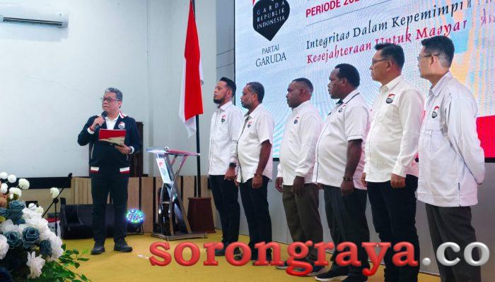 Ketum Partai Garuda Lantik DPD-DPC Enam Provinsi, Kader di Papua Paling Solid
