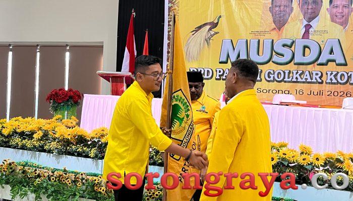 David Hehanussa Resmi Terpilih Sebagai Ketua DPD Partai Golkar Kota Sorong