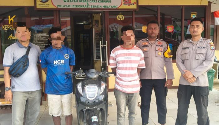 Spesialis Curanmor Ditangkap, Tim Paniki Polsek Sorong Timur Amankan Pelaku dan Sita BB
