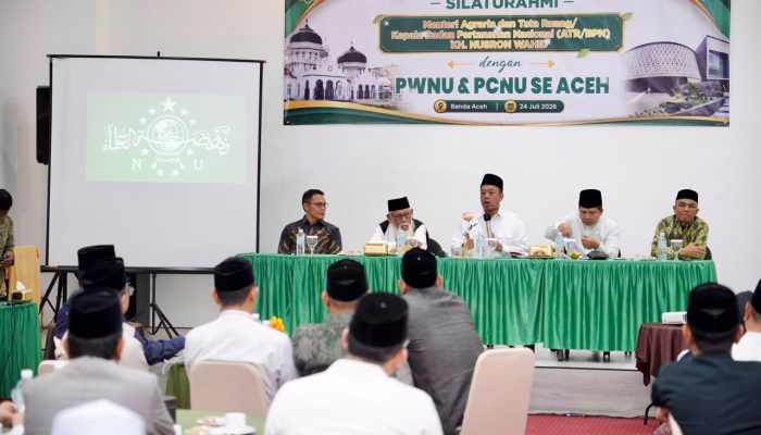 Menteri Nusron Ajak PWNU dan PCNU Se-Aceh Percepat Sertipikasi Tanah Wakaf