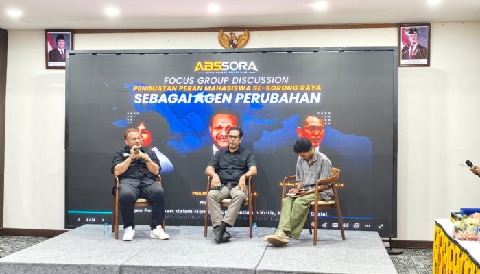 Polda PBD Bersama Aliansi BEM se-Sorong Raya Gelar FGD
