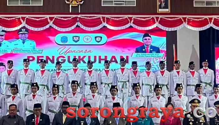 Gubernur PBD Kukuhkan Sebanyak 35 Paskibraka