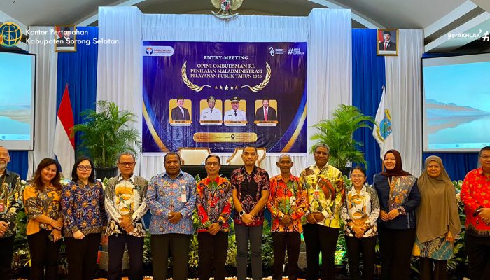 Pertanahan Sorong Selatan Ikuti Entry Meeting Penilaian Opini Ombudsman 2026