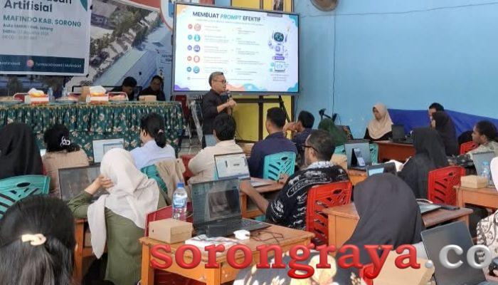 113 Guru di Kabupaten Sorong Ikuti Kelas Kecerdasan Artifisial MAFINDO