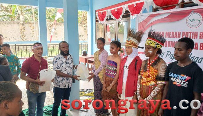 Semarak HUT RI ke-81, DPC BMP RI Kota Sorong Bagi350 Paket ATK