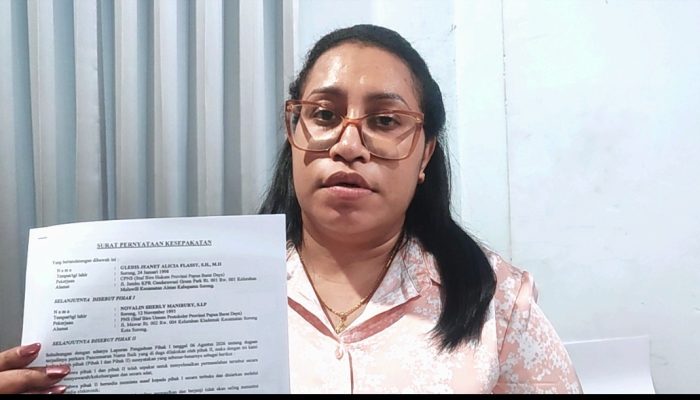 Dugaan Pencemaran Nama Baik, Novalin Manibury Minta Maaf Secara Terbuka kepada Gledis Flassy