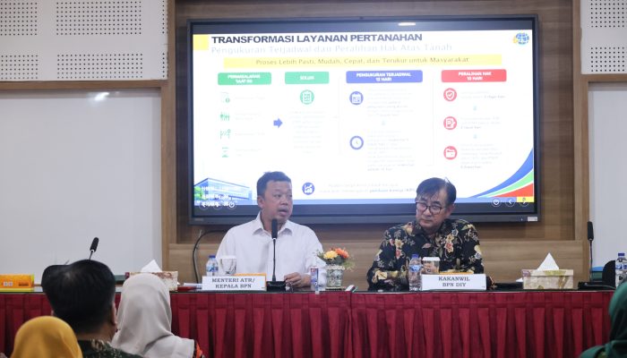 Menteri Nusron Sosialisasikan Transformasi Layanan Pertanahan dan Organisasi