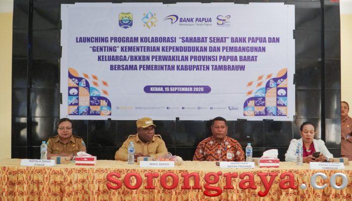 Bank Papua Kolaborasi dengan Pemda Tambrauw dan BKKBN Luncurkan Sahabat Sehat dan Genting