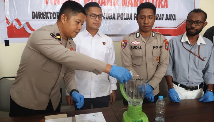 Polda Papua Barat Daya Musnahkan 22,86 Gram Sabu Barang Bukti Perkara Narkotika