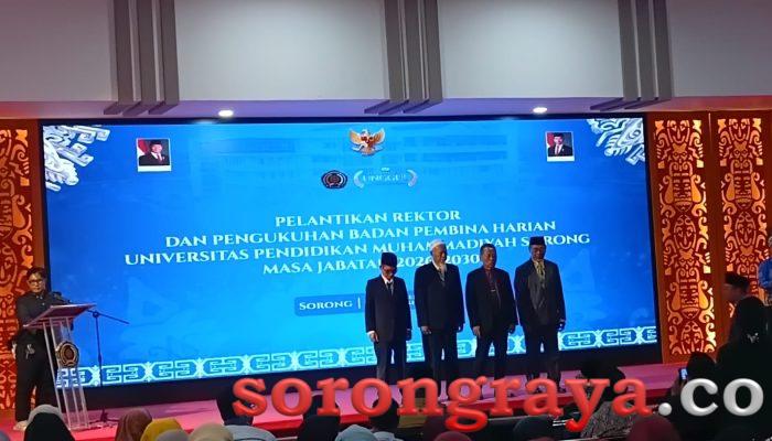 Sirojuddin Resmi Dilantik Sebagai Rektor Unimuda Sorong