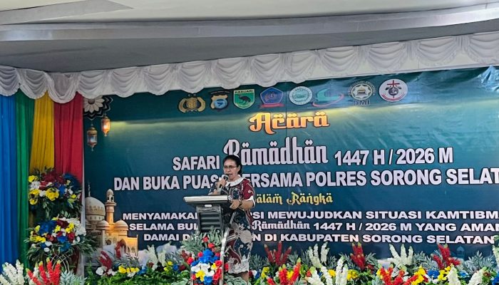 Bupati Sorong Selatan Hadiri Safari Ramadan dan Buka Puasa Bersama Polres Sorong Selatan