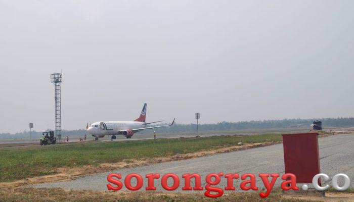 Penerbangan di Bandara DEO Sorong Terus Di Pantau Dampak Karhutla