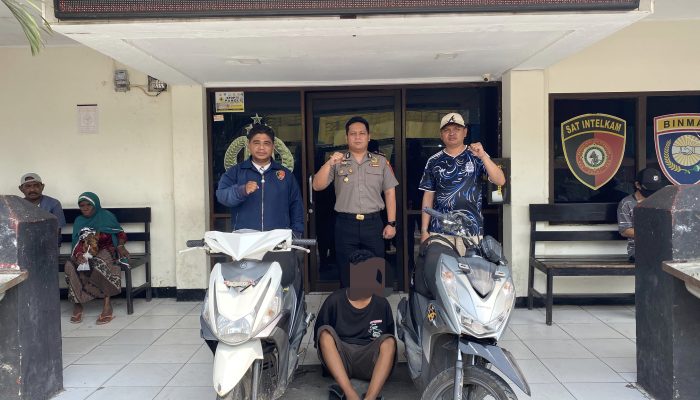 Tim Elang Polsek Sorong Barat Berhasil Amankan Pelaku Curanmor